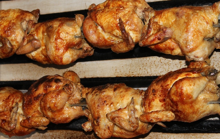 Pollos asados